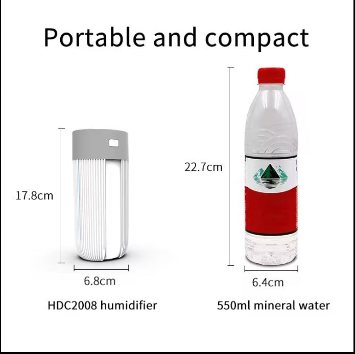 220mL LED Air Humidifier – Colorful Glow