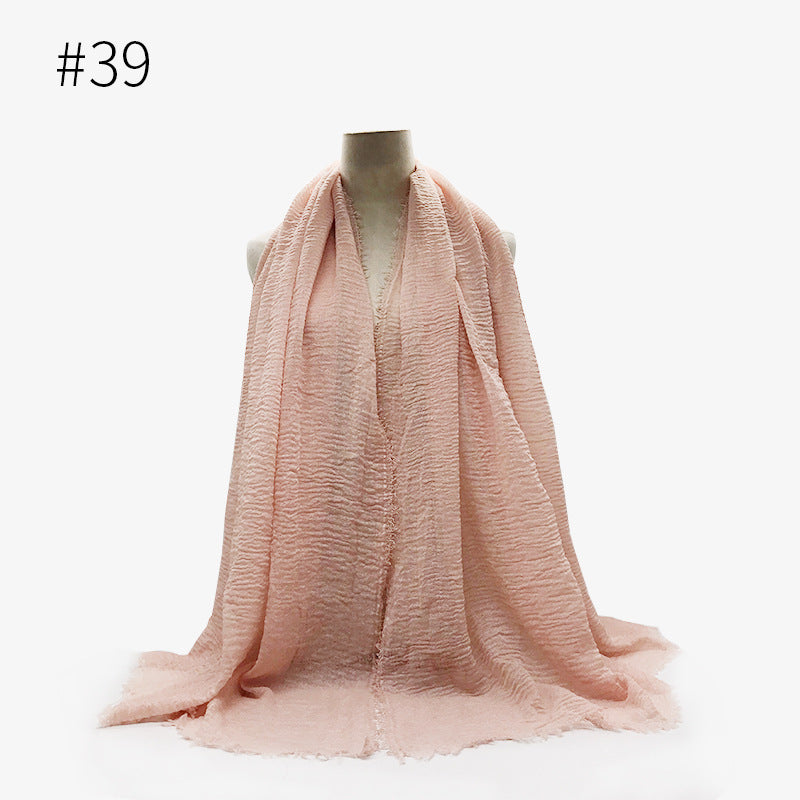 Foulard hijab en coton à bulles