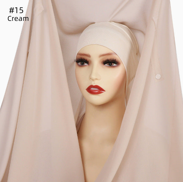 Foulard magnétique en mousseline de soie