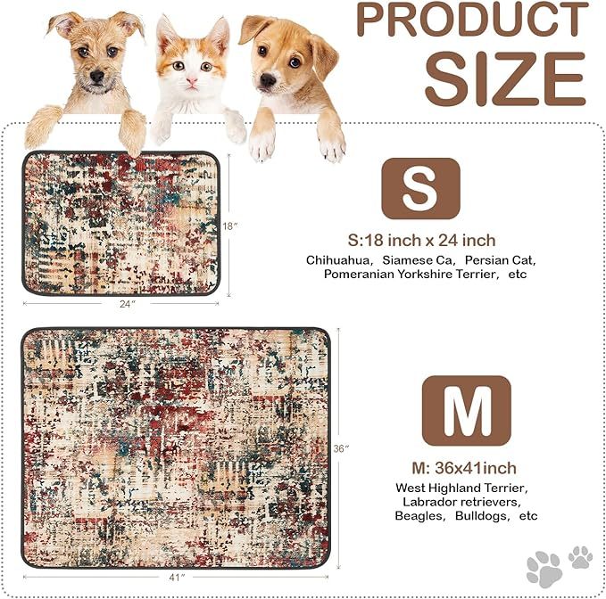 Qeils Washable Reusable Dog Pee Pads