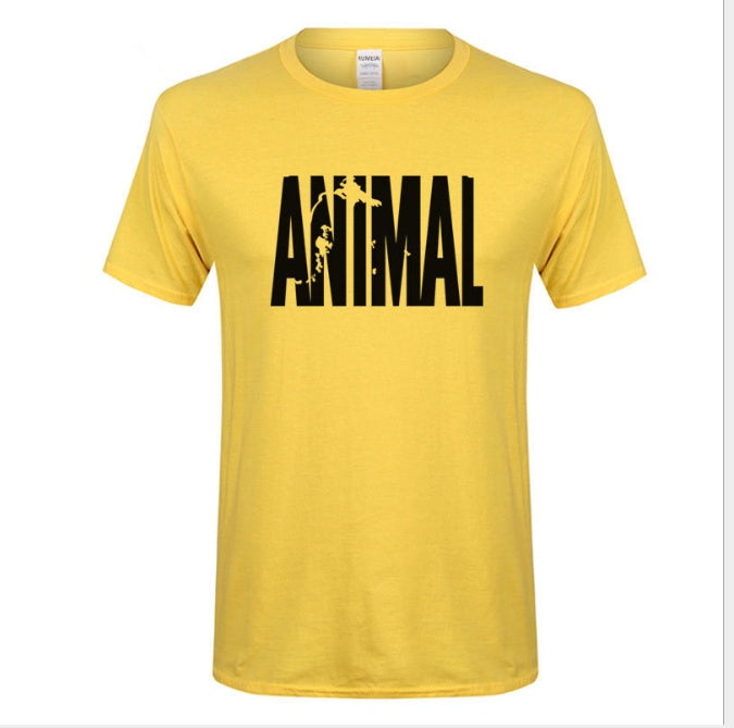 Men’s Summer Fitness Cotton Print Tee