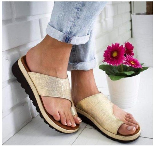 Rutschfeste Plateau-Flip-Flops Damen