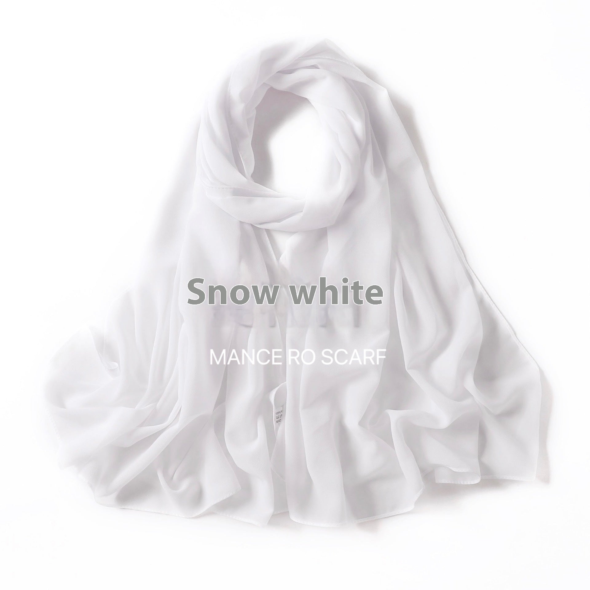 Foulard en mousseline de soie perlée