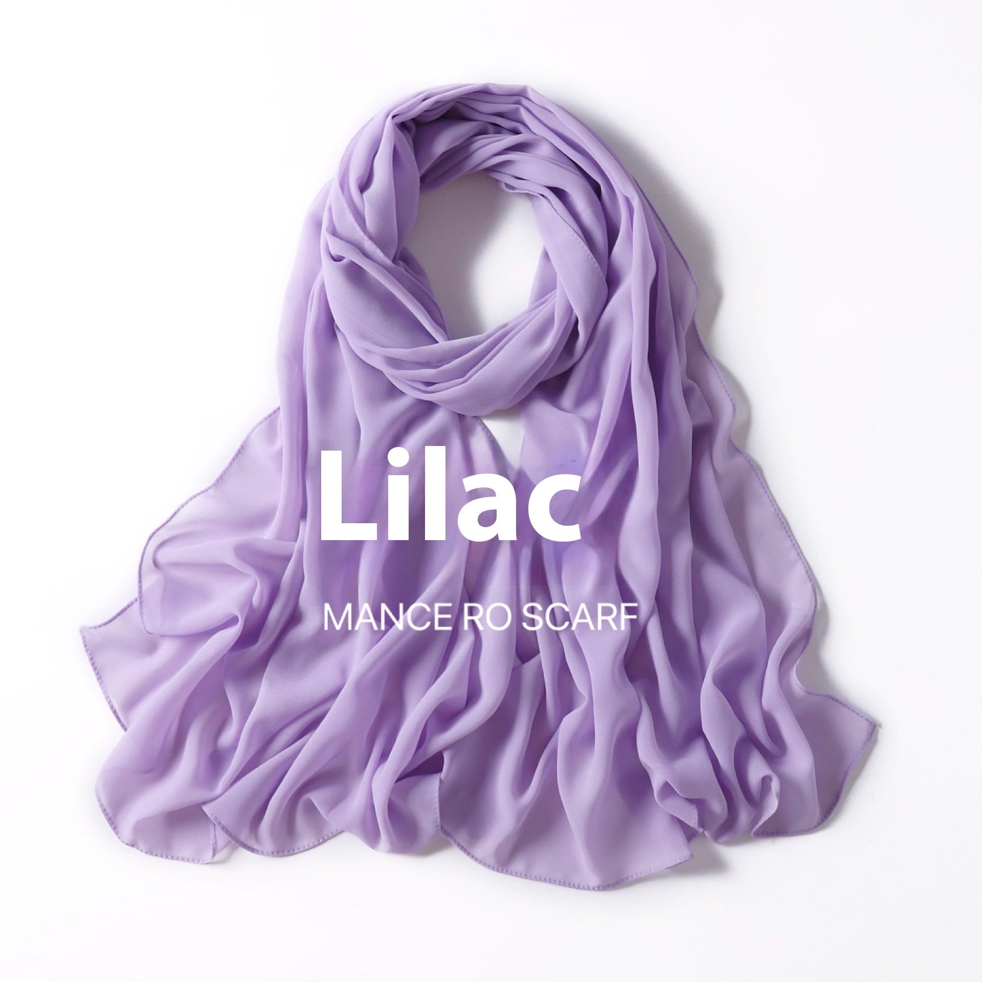 Foulard en mousseline de soie perlée
