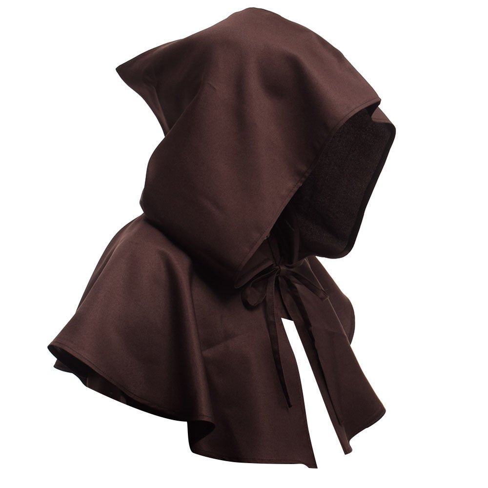 Capuche de sorcellerie médiévale unisexe