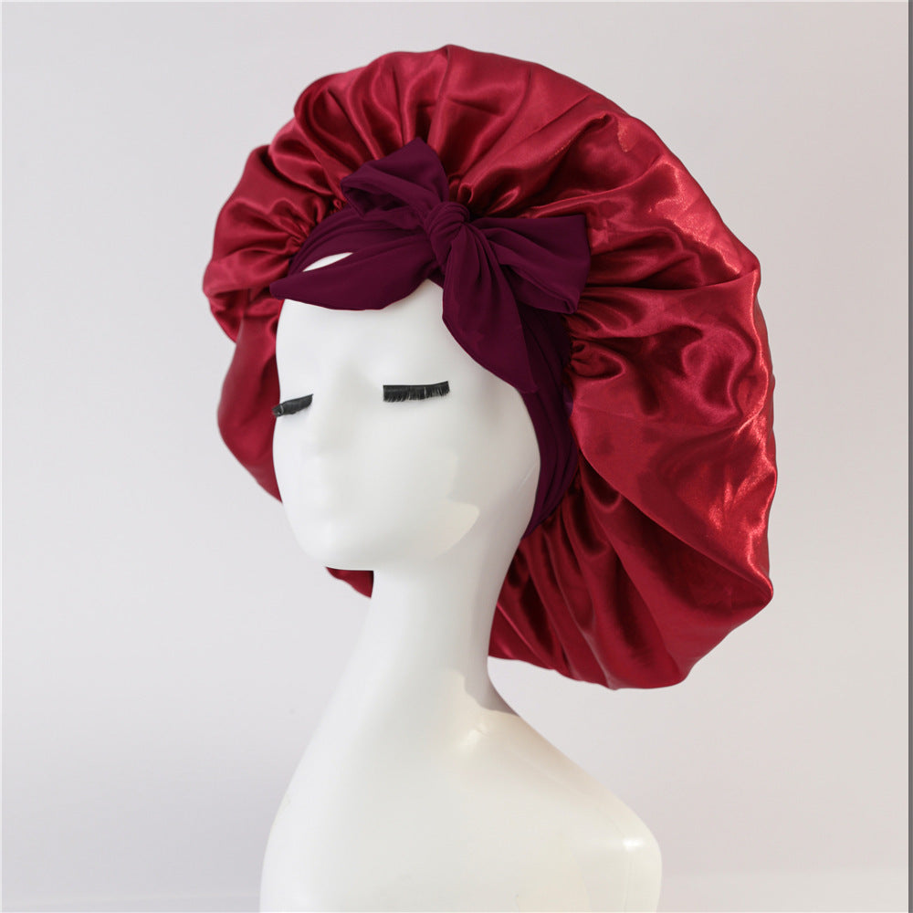 Silk Satin Bonnet for Curly Hair