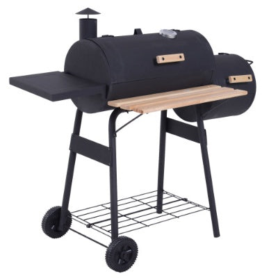Outsunny 48" Holzkohlegrill &amp; Smoker Combo