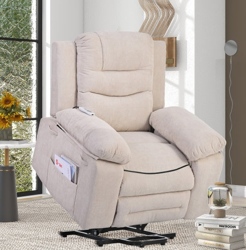 Power Lift Massage-Relaxsessel Blau