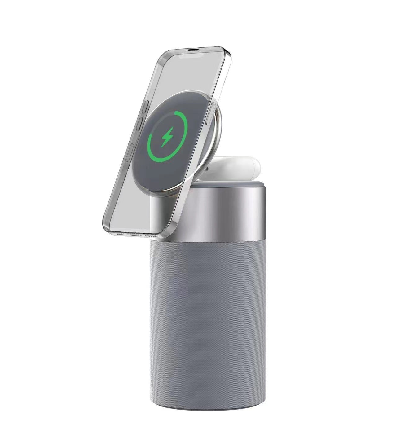Chargeur sans fil 3 en 1 et lampe haut-parleur