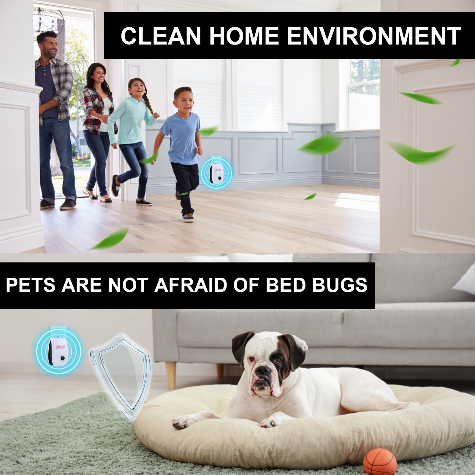 Jue-Fish Ultrasonic Pest Repeller Plug-In