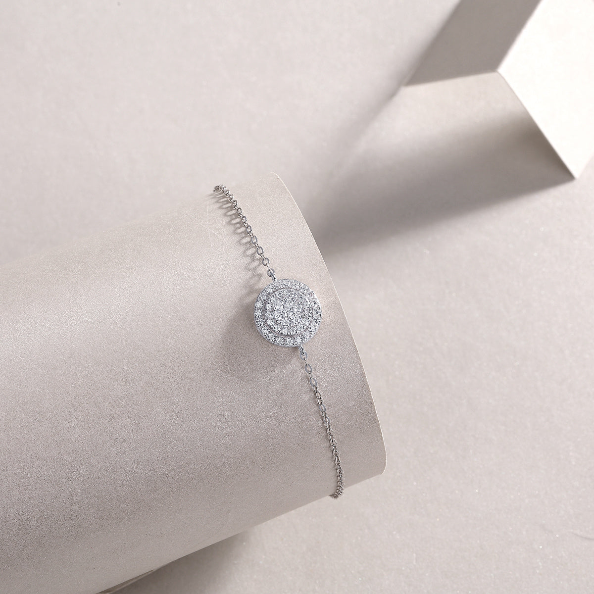Mossan-Diamant-Armband aus S925-Silber