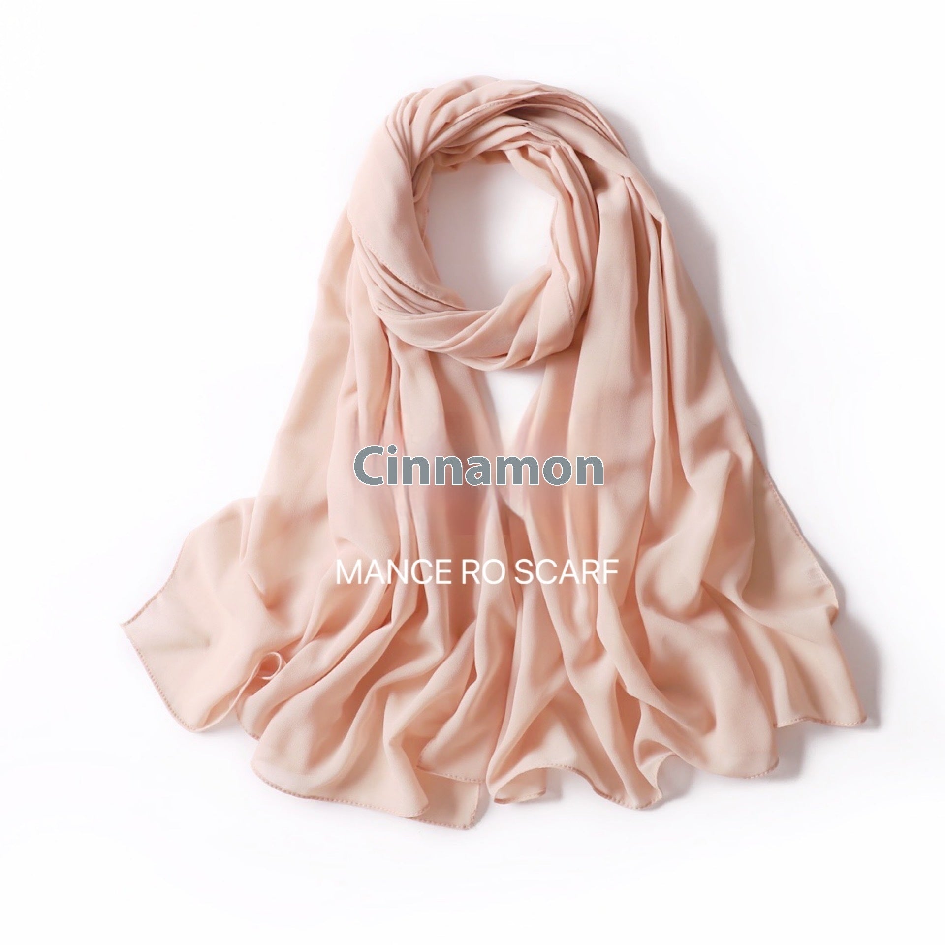 Foulard en mousseline de soie perlée