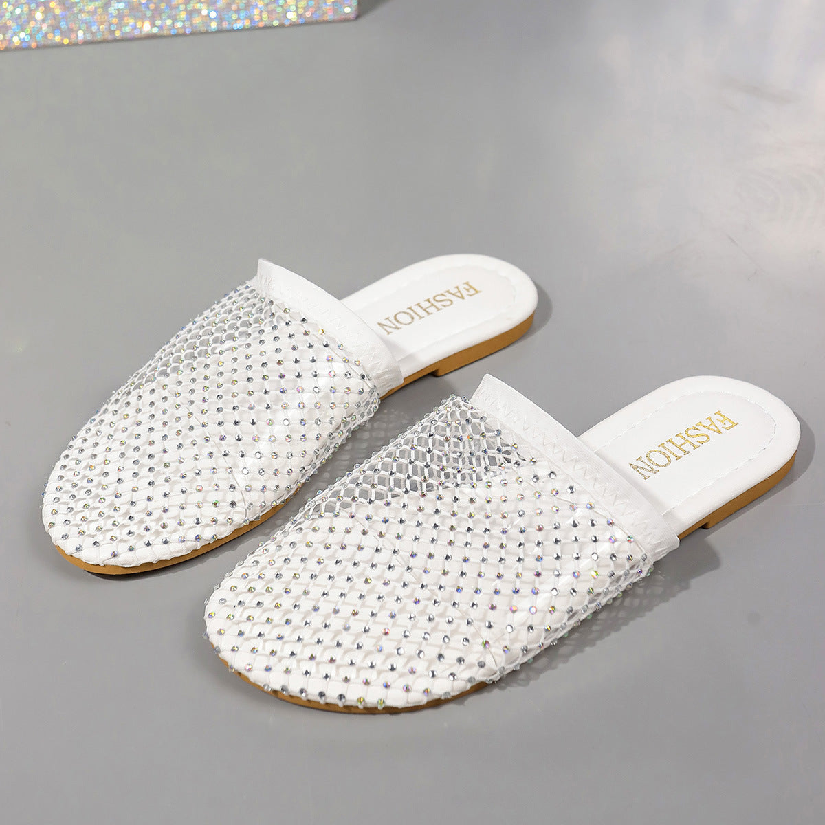 Transparente Strass Hohl Sandalen Damen