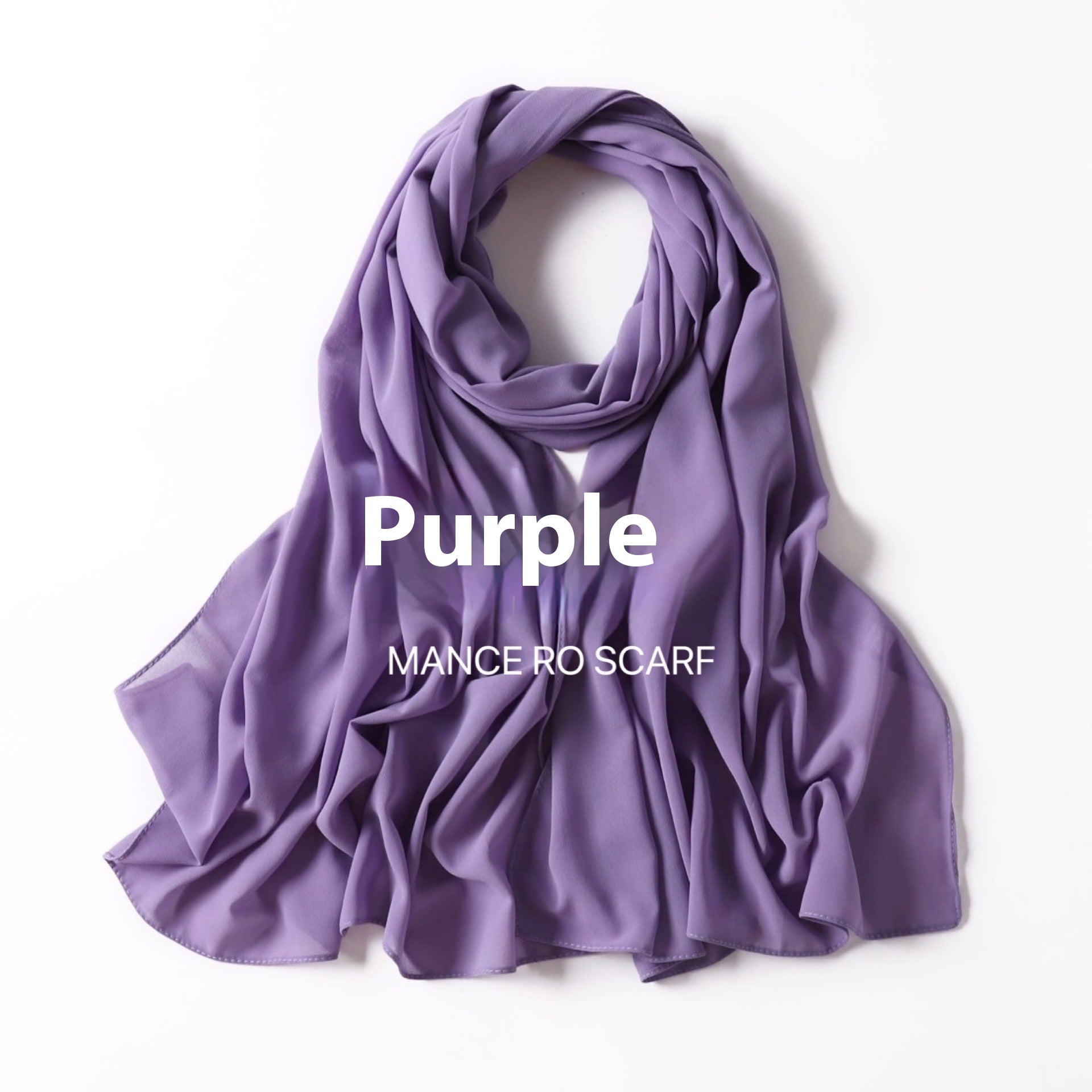 Foulard en mousseline de soie perlée