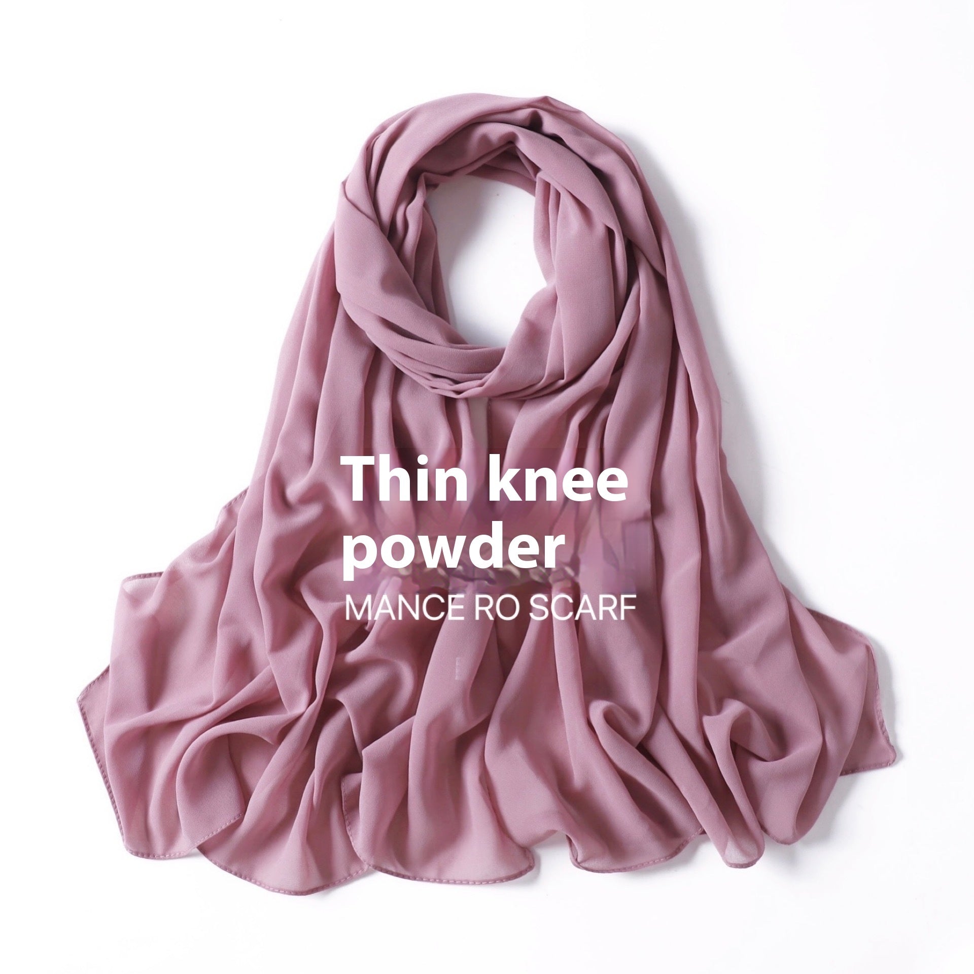 Foulard en mousseline de soie perlée