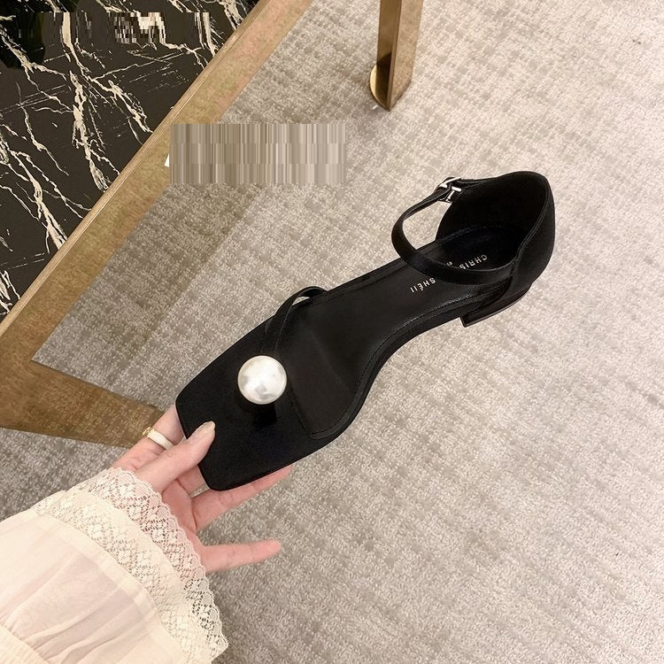 Damen Sandalen mit Perlen im Fairy Style