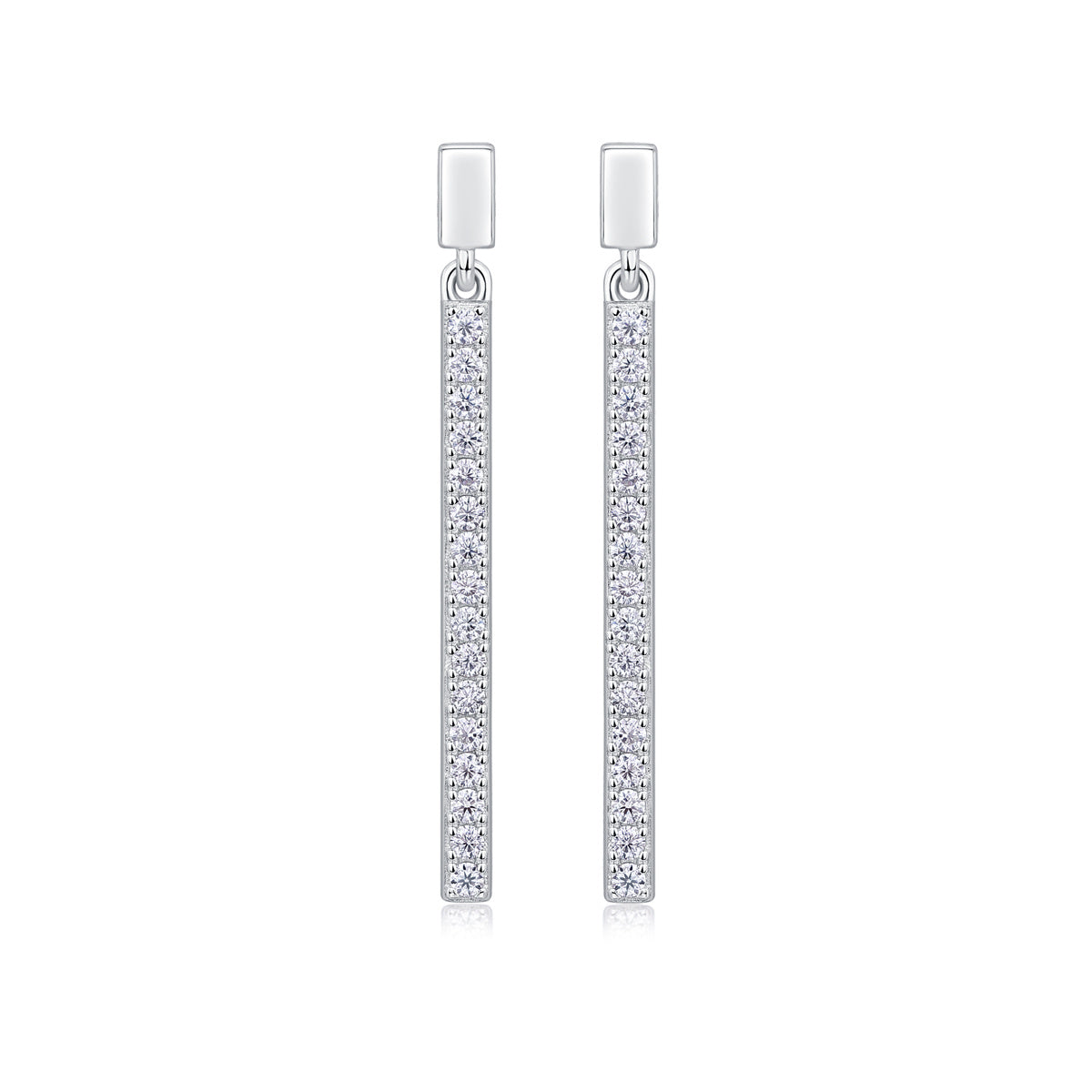 Moissanit Jumping Diamond Ohrstecker