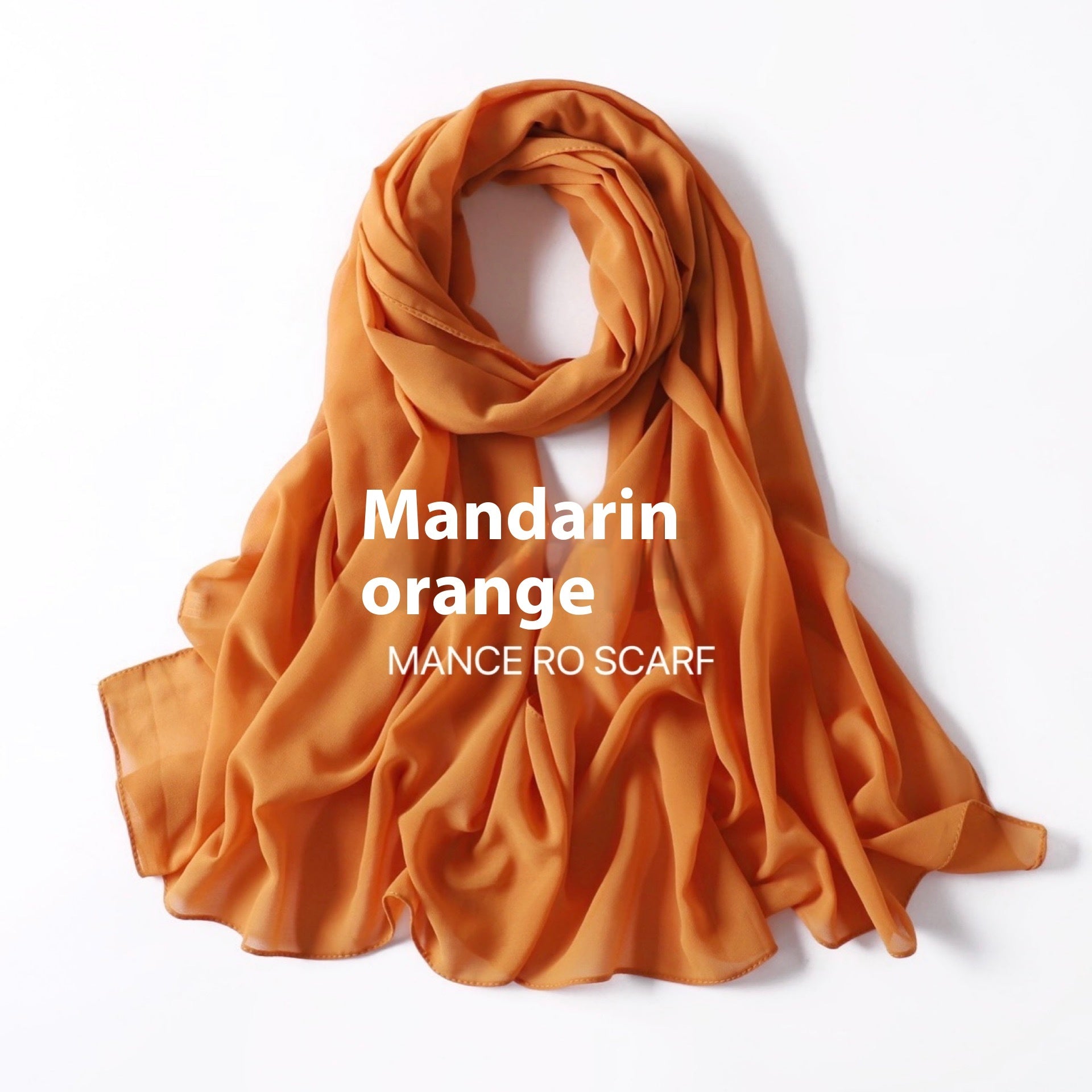 Foulard en mousseline de soie perlée