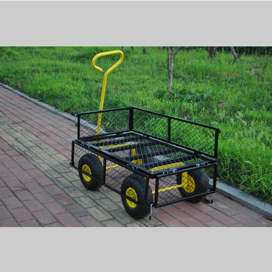 Carriage Gartenwagen aus Stahl mit Schwenkgriff