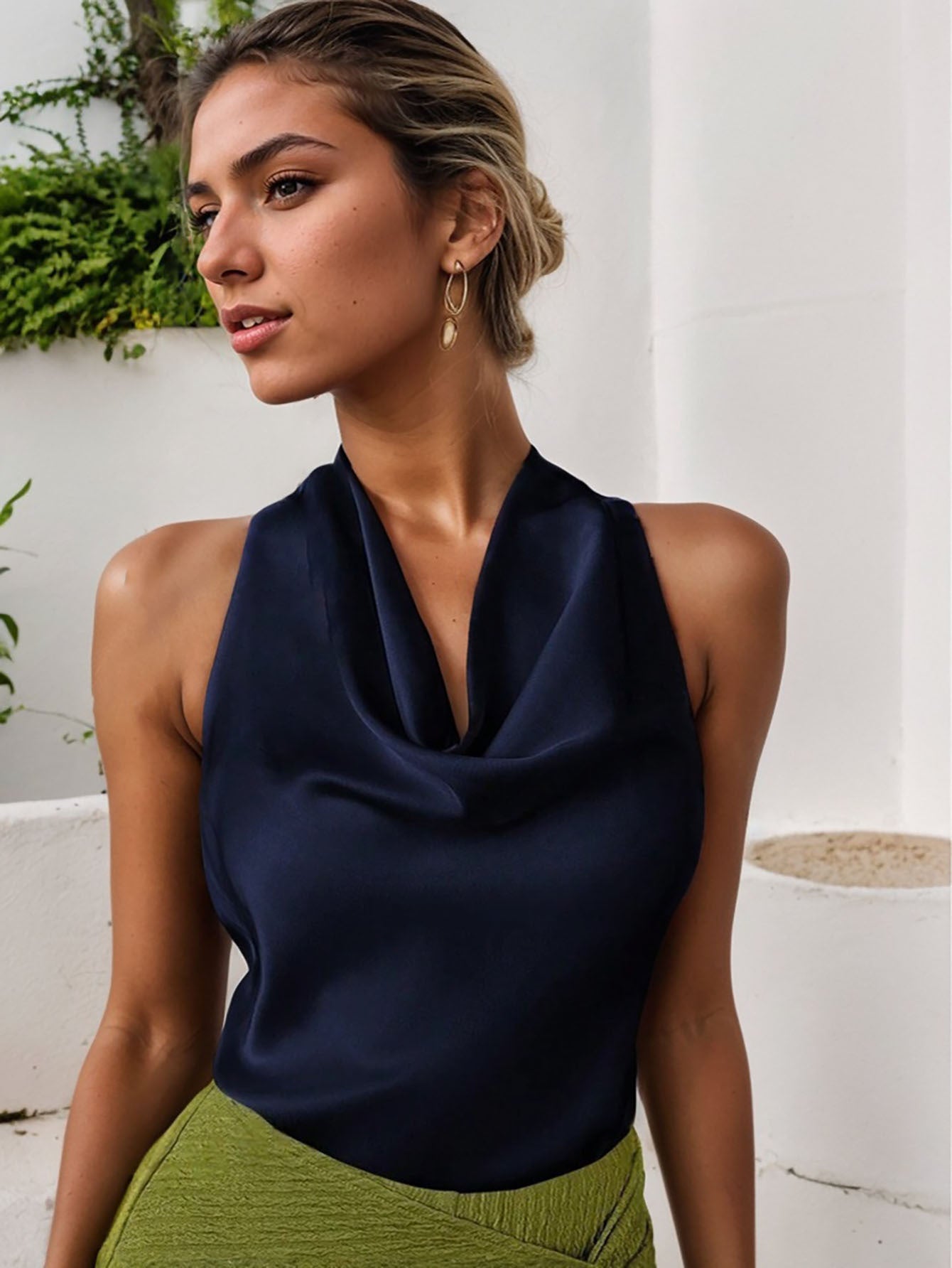 Elegant Halter Backless Vest Top