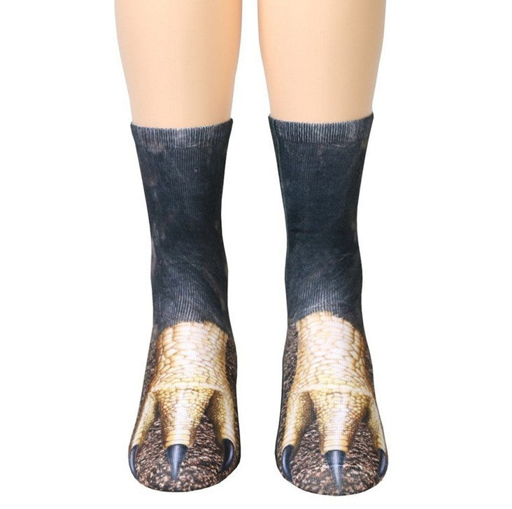 3D Cat Paw Long Socks – Unisex Fun