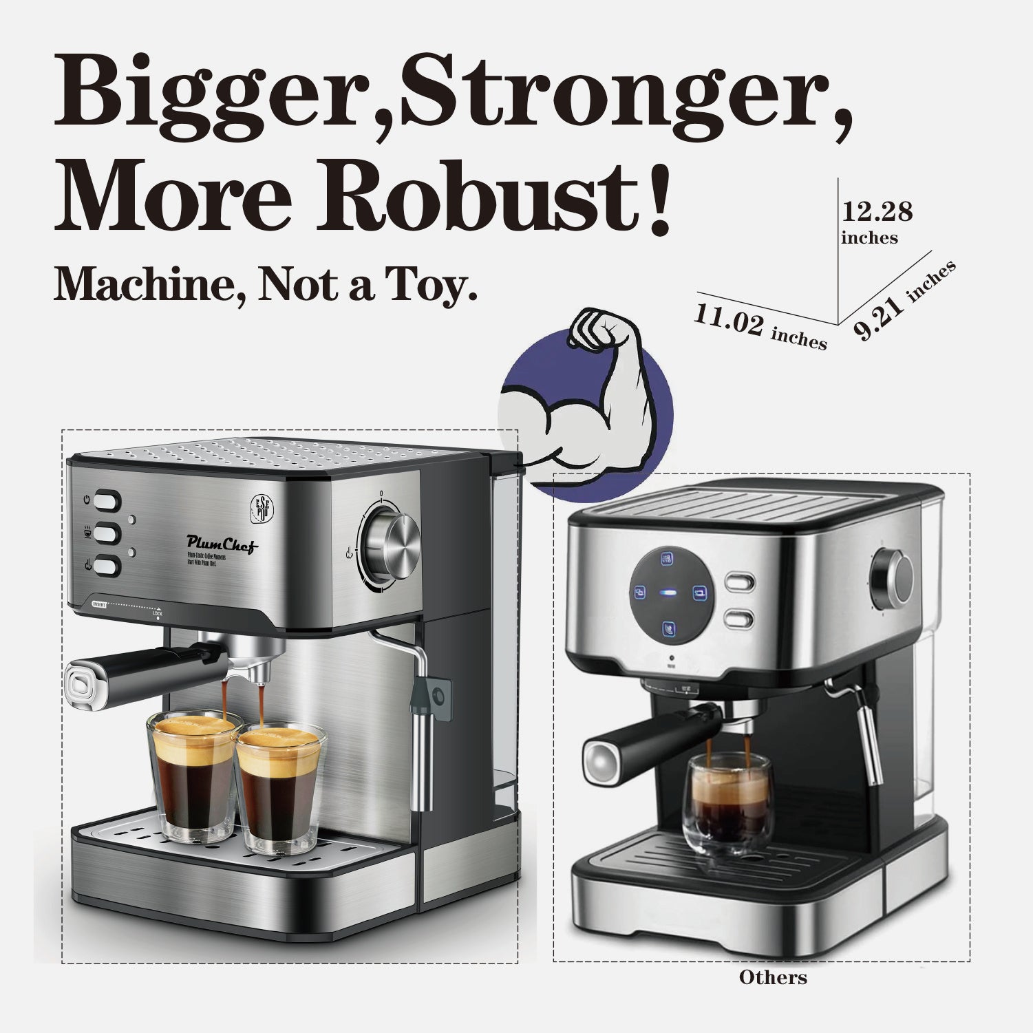 20 Bar Espresso Machine w/ Milk Frother