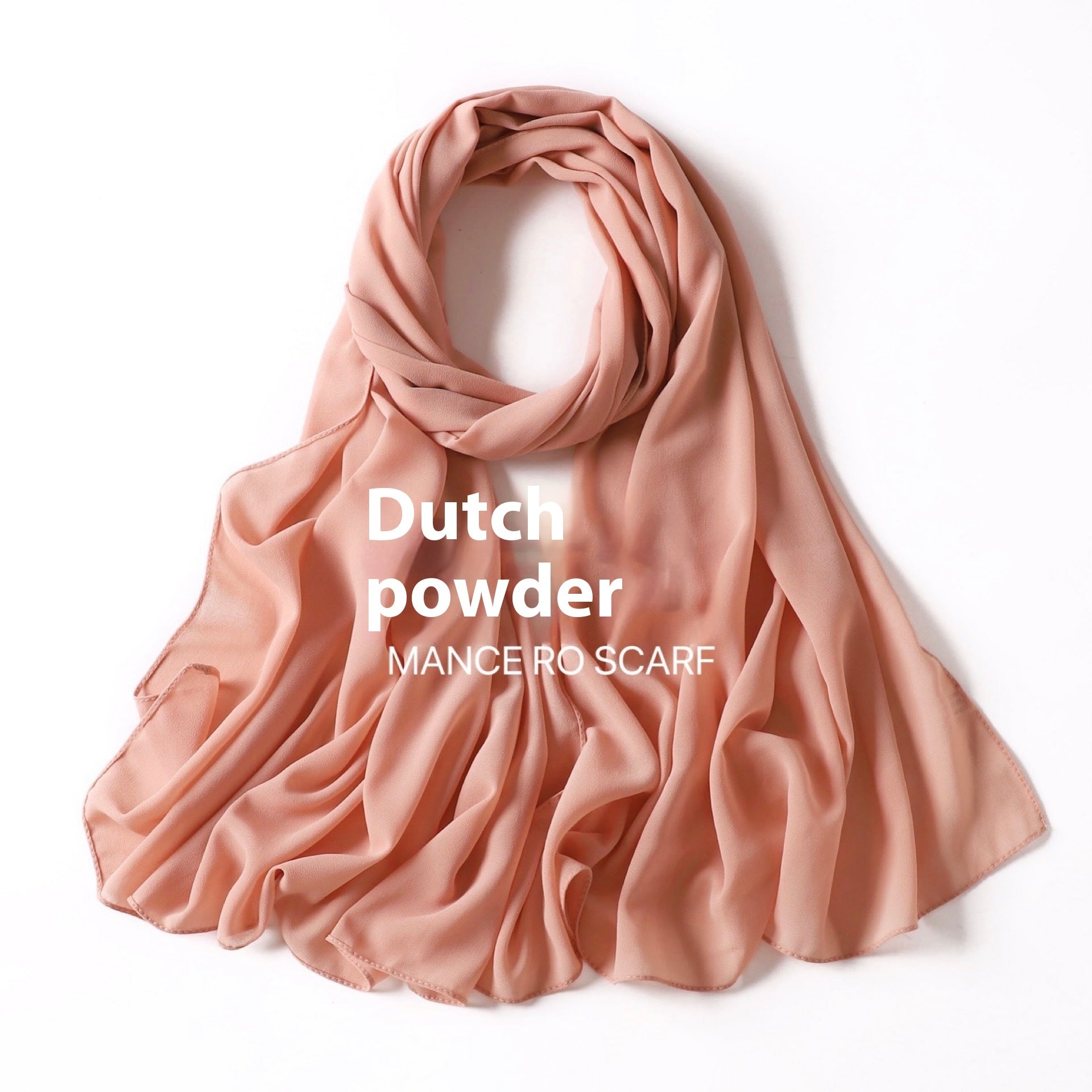 Foulard en mousseline de soie perlée