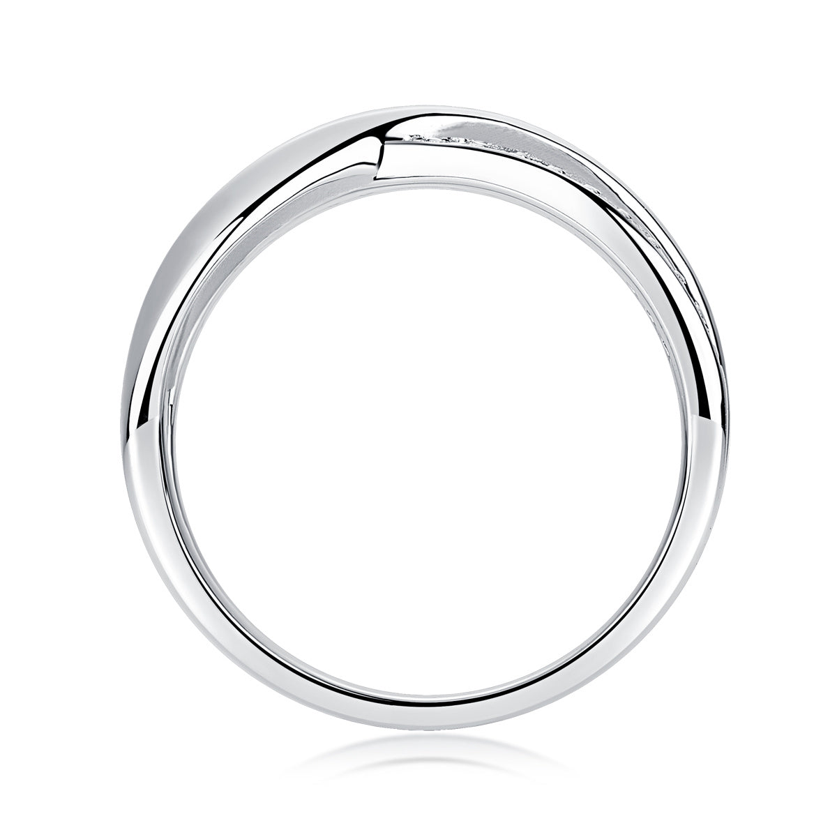 Wickelring-Set aus Moissanit-Silber