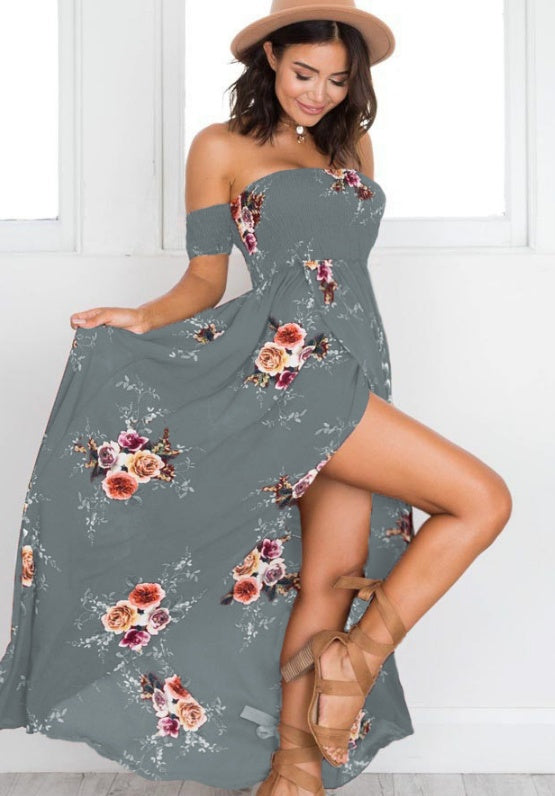 Boho Off Shoulder Summer Beach Dress