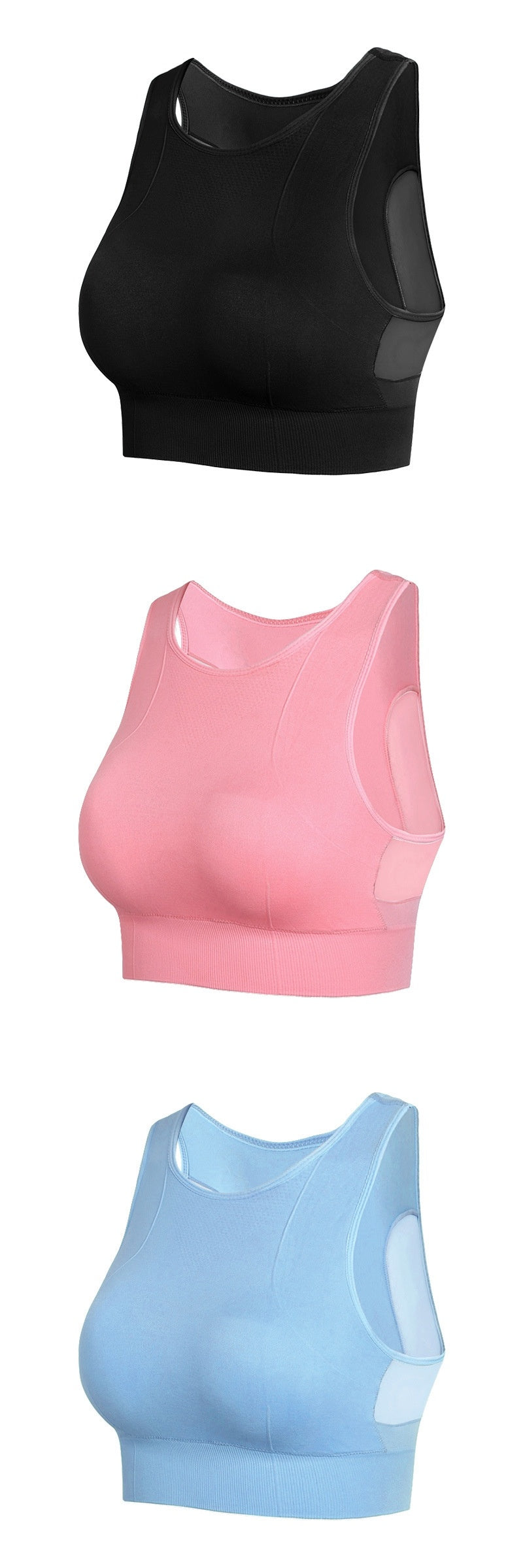 Soutien-gorge de sport en maille double épaisseur – Femme