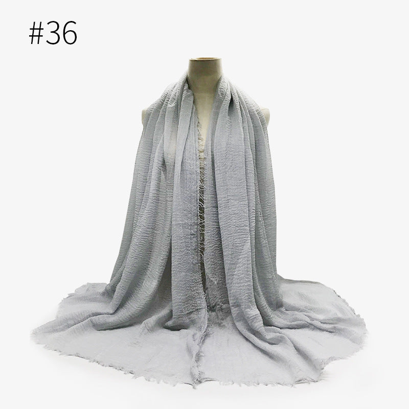 Foulard hijab en coton à bulles
