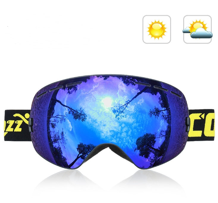 Double-Layer Spherical Anti-Fog Glasses