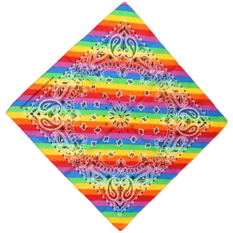 Regenbogen LGBT Baumwollschal mit Streifen