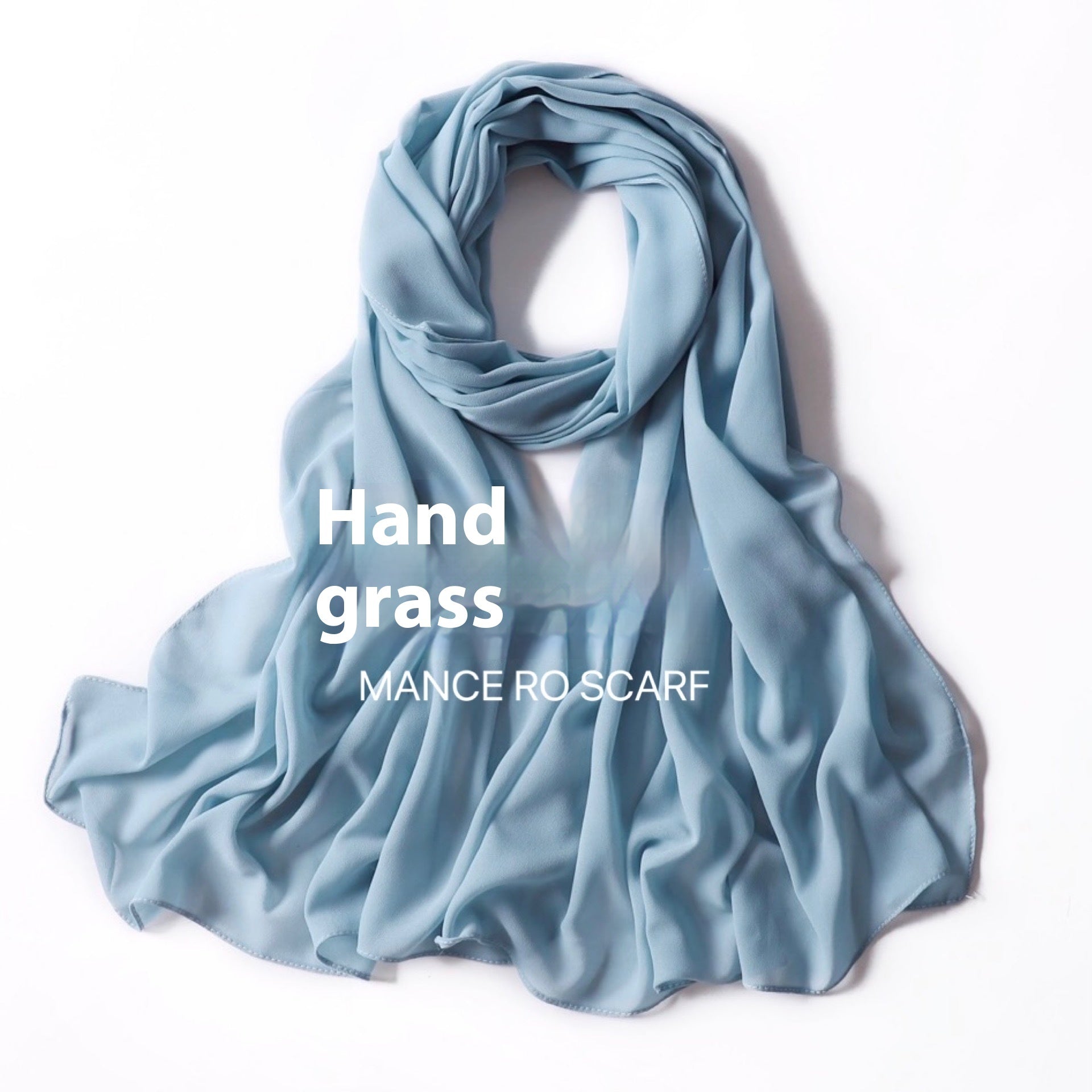 Foulard en mousseline de soie perlée