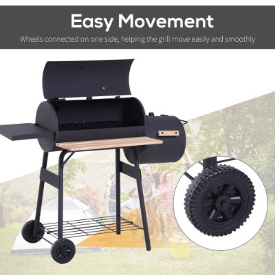 Outsunny 48" Holzkohlegrill &amp; Smoker Combo