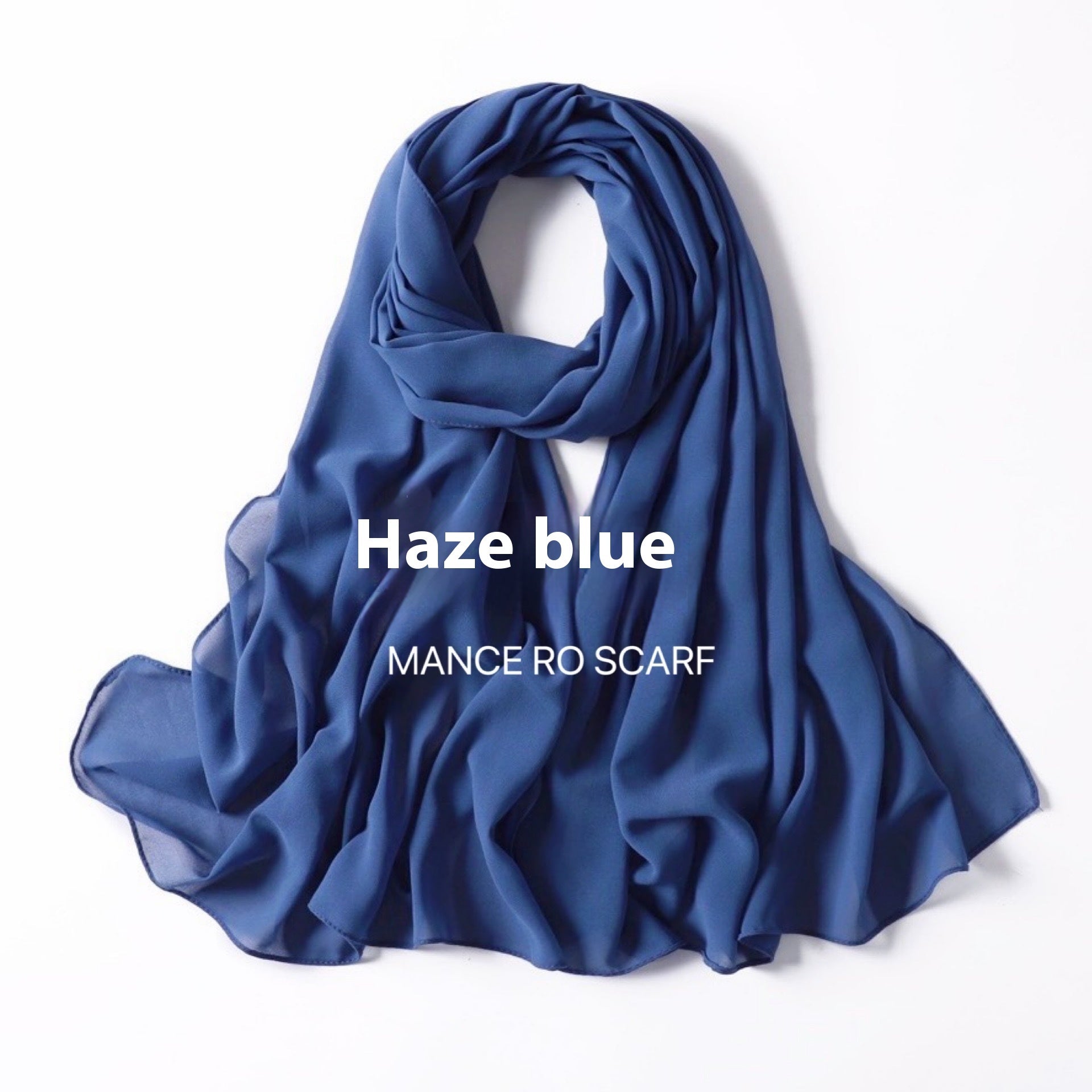 Foulard en mousseline de soie perlée