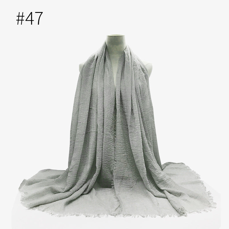 Foulard hijab en coton à bulles