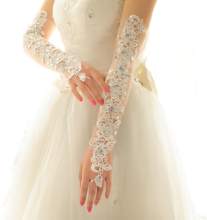 Long Bridal Sunscreen Dress Gloves