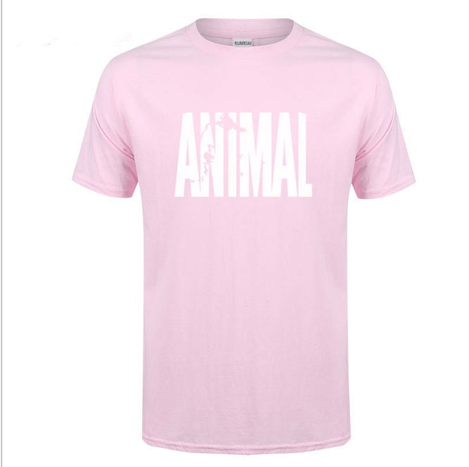 Men’s Summer Fitness Cotton Print Tee