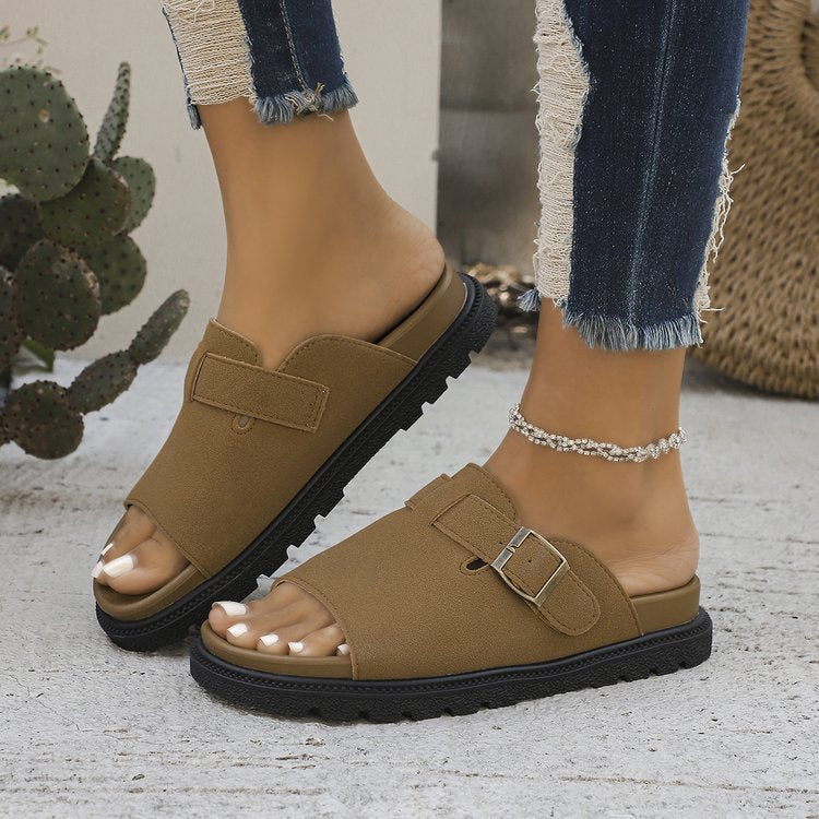 Damen Sommer Sandalen mit Schnalle