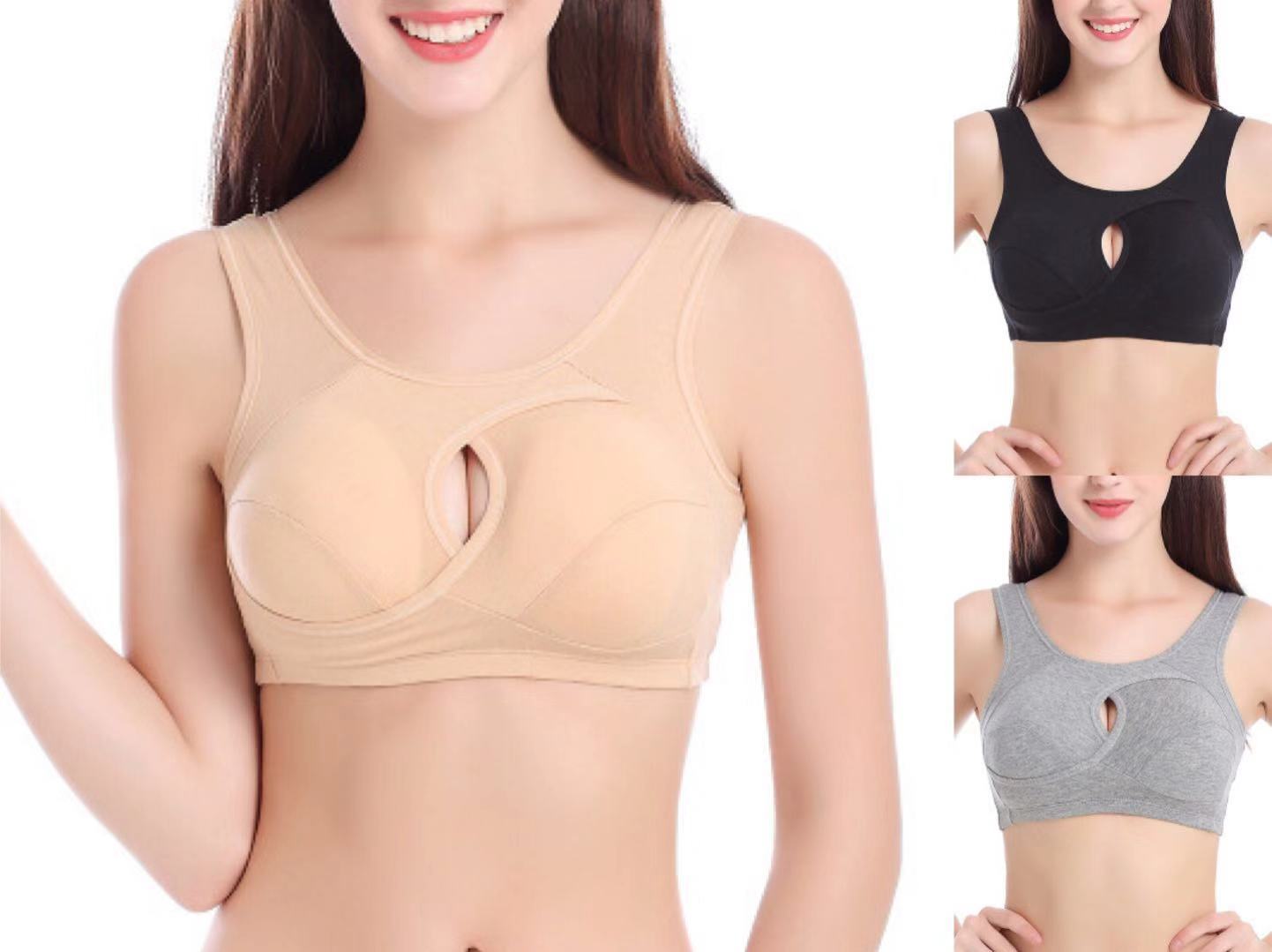 Plus Size Wireless Cotton Bra