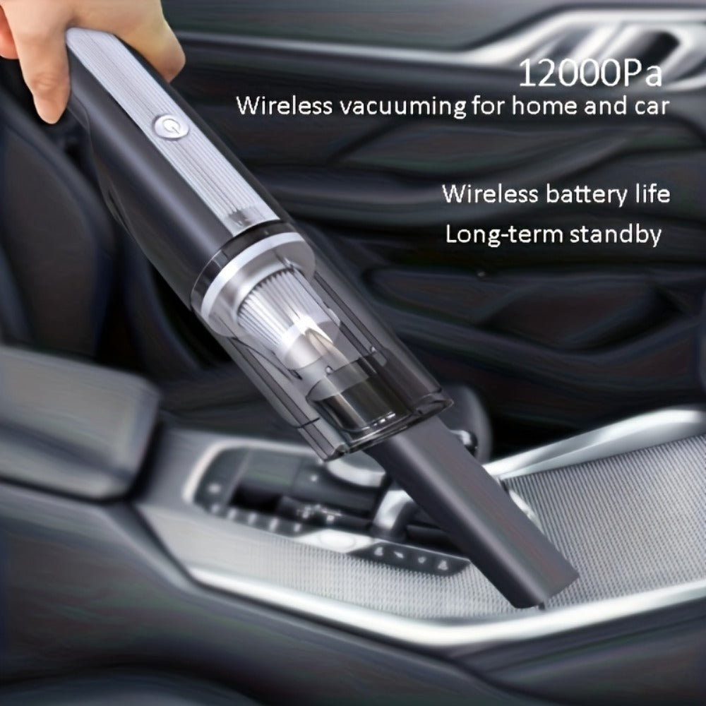 Wireless Red Handheld Car Vacuum Cleaner