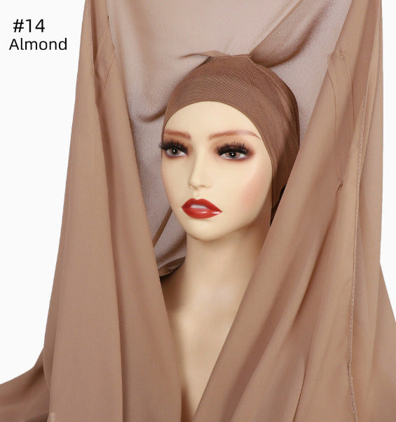 Foulard magnétique en mousseline de soie