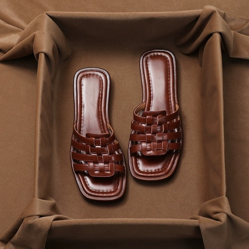 Retro Chic French Sandals for Women