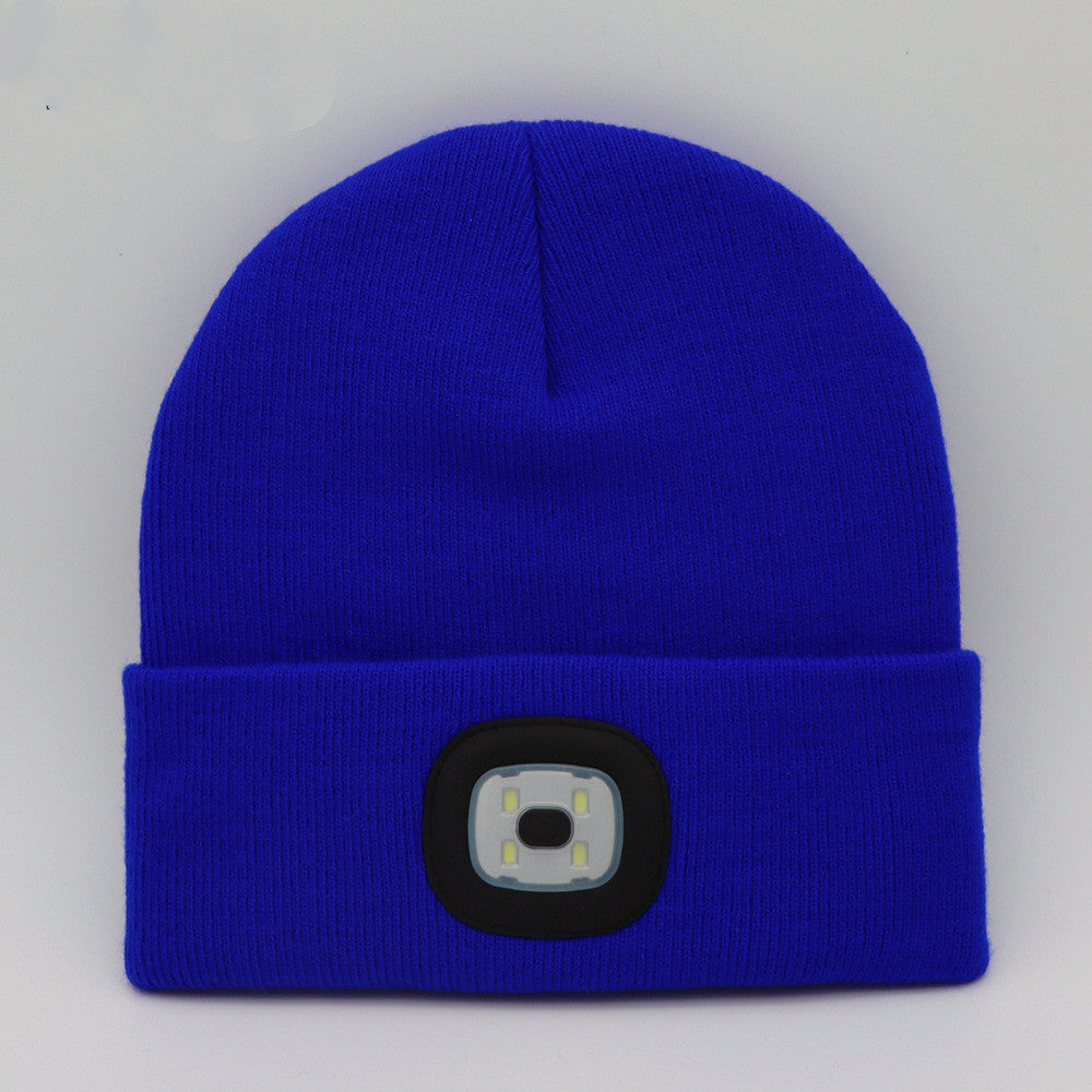 Bonnet en tricot lumineux à LED
