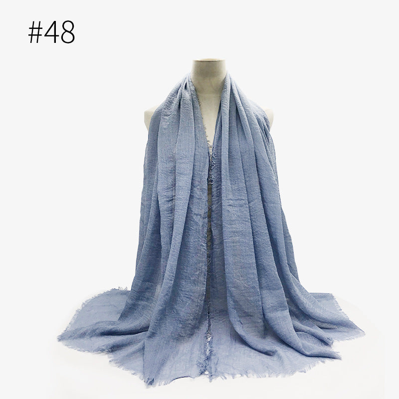 Foulard hijab en coton à bulles
