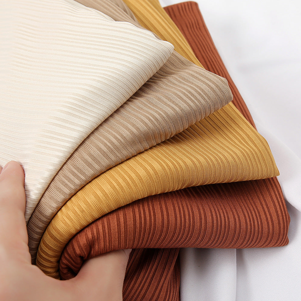 Écharpe en tricot de coton rayé pour femme