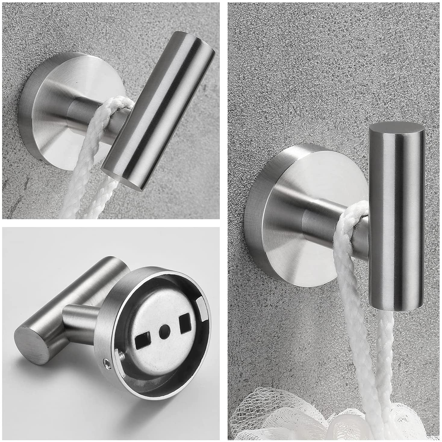 3-Piece Bathroom Towel Rack & Hanger Set