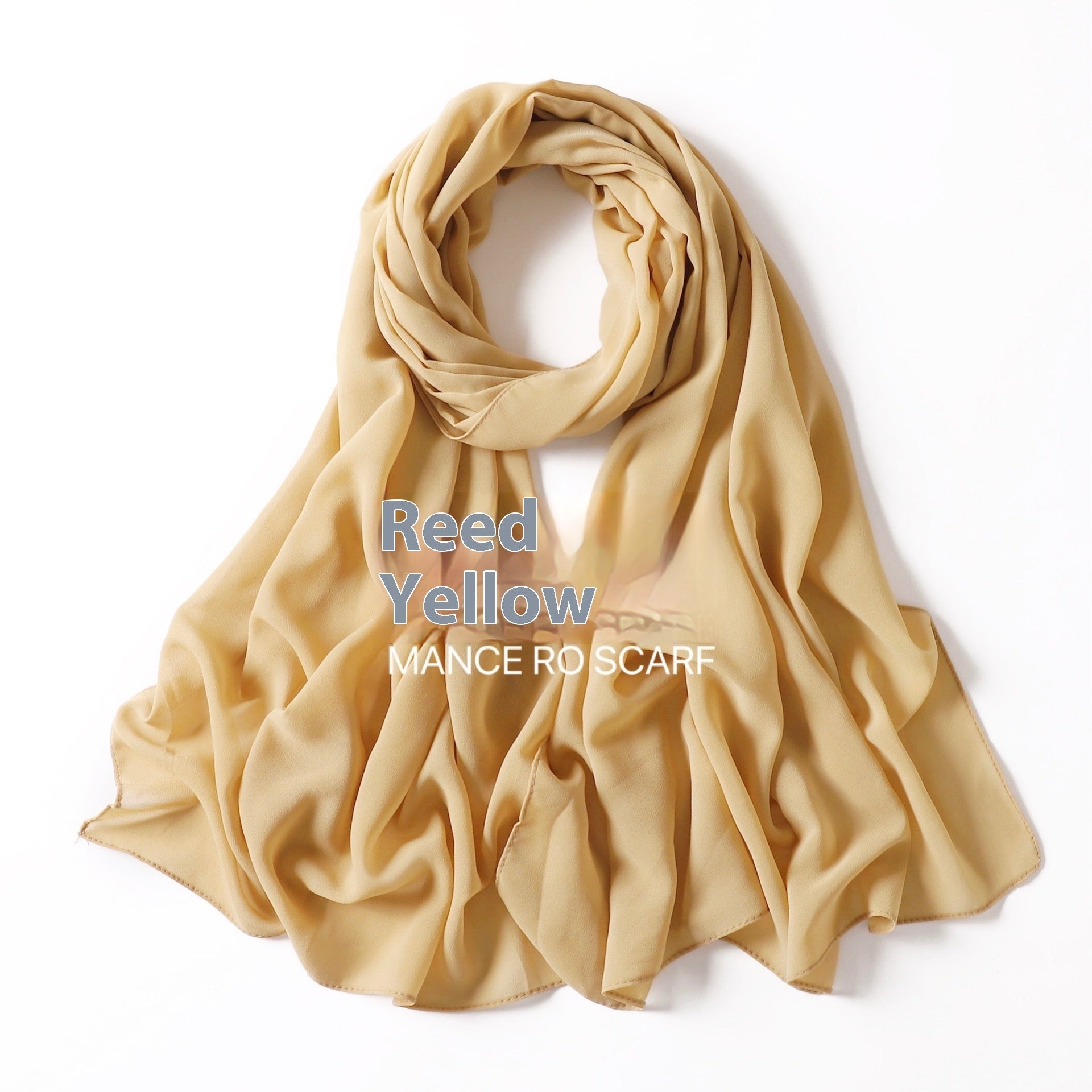 Foulard en mousseline de soie perlée