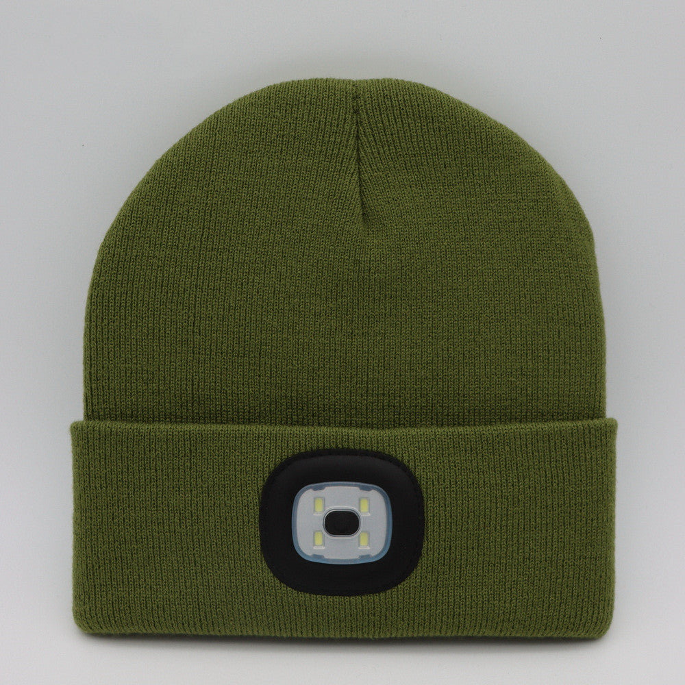 Bonnet en tricot lumineux à LED